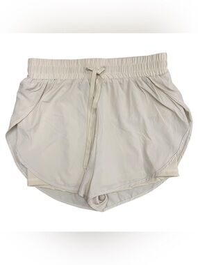 BuffBunny Light Beige Athletic Drawstring Shorts Size S